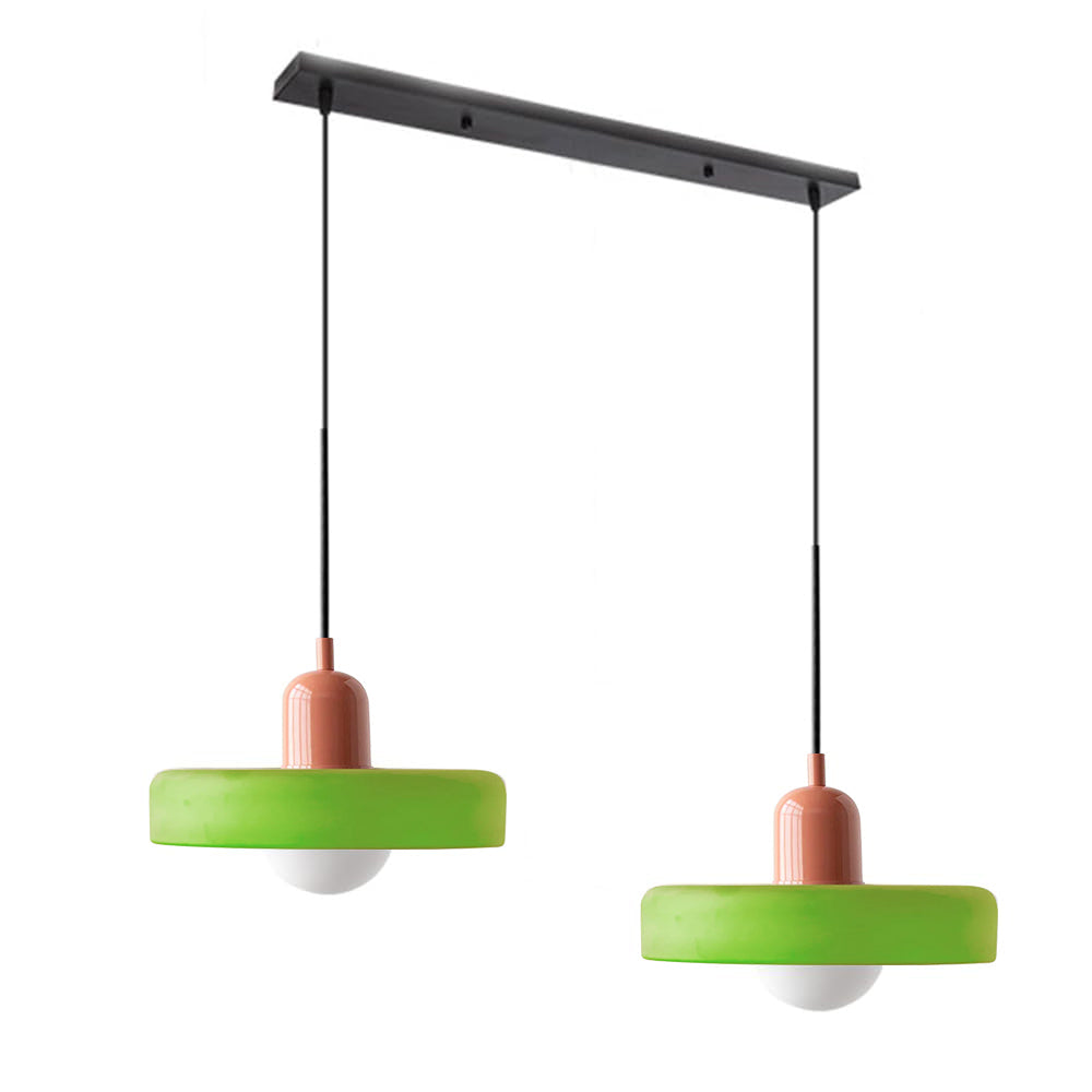 Bauhaus glas-in-lood hanglamp