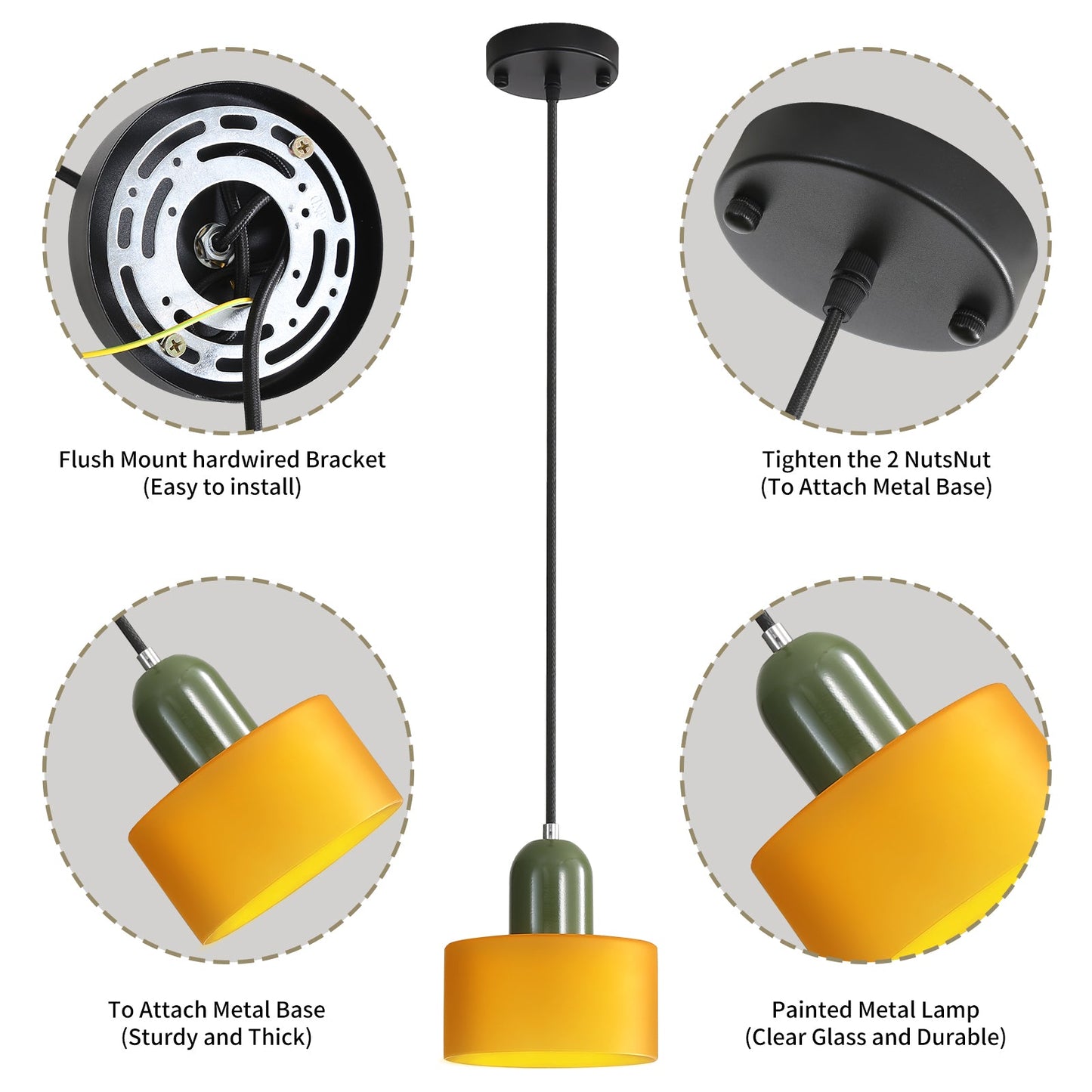 Slanke glazen hanglamp