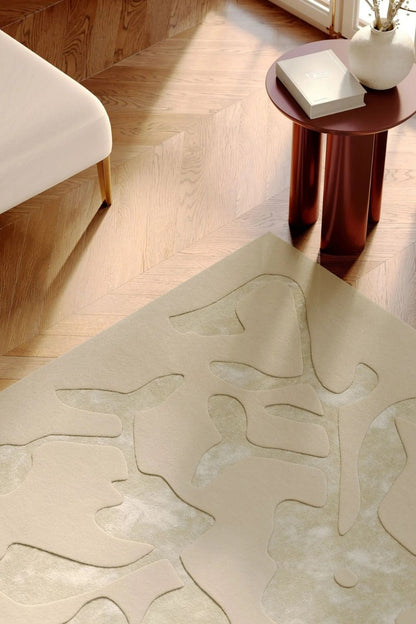 Bordeaux wollen vloerkleed voor woonkamer elegant