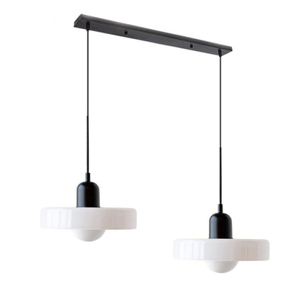 Bauhaus glas-in-lood hanglamp