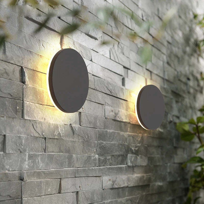 Moderne geometrische LED buitenmuurlamp