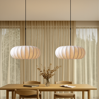 Elegante zijden hanglampen