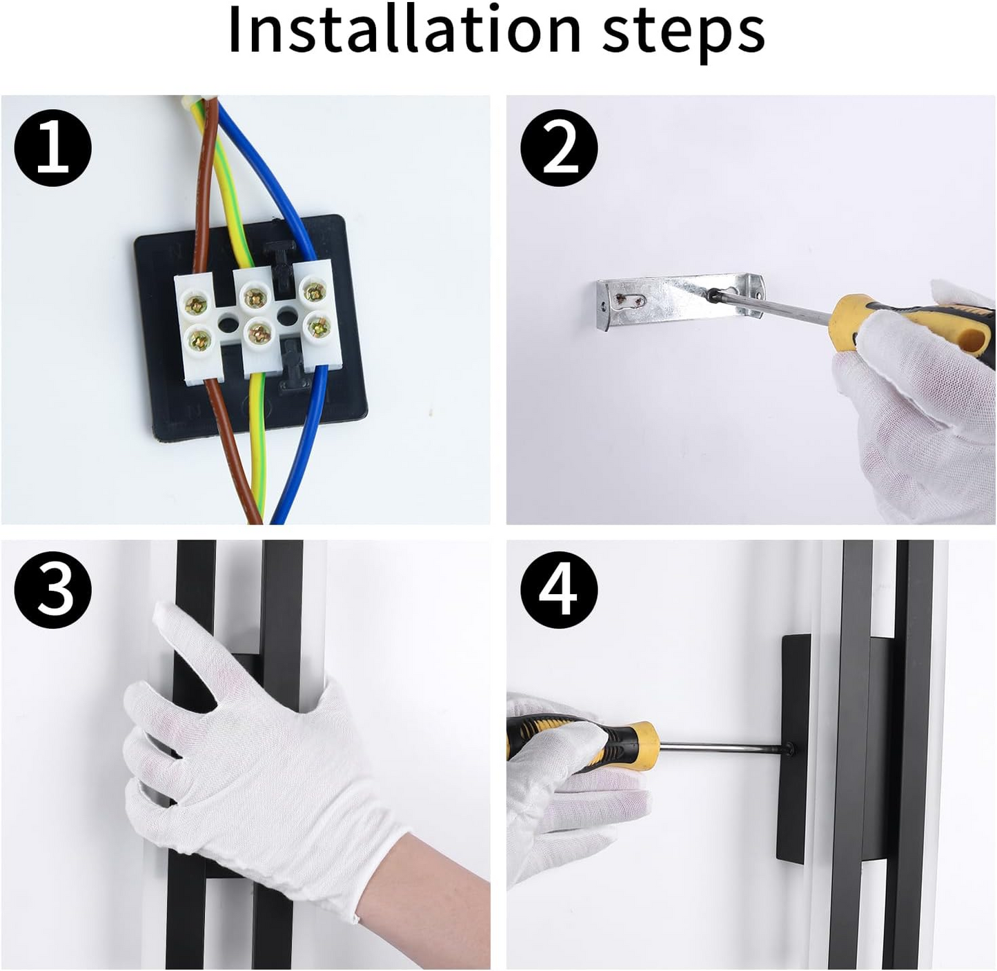 Lange acryl LED-wandlamp