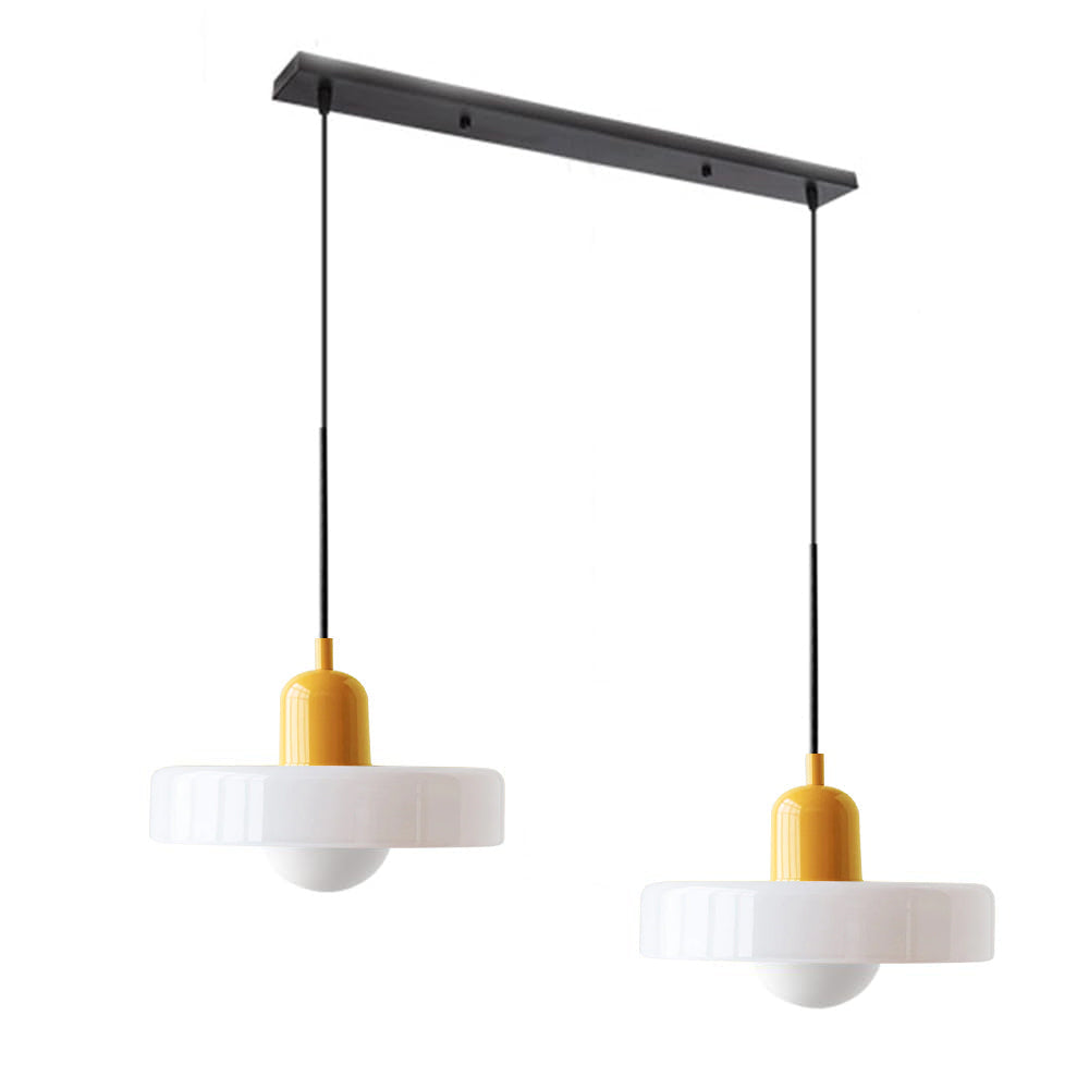 Bauhaus glas-in-lood hanglamp