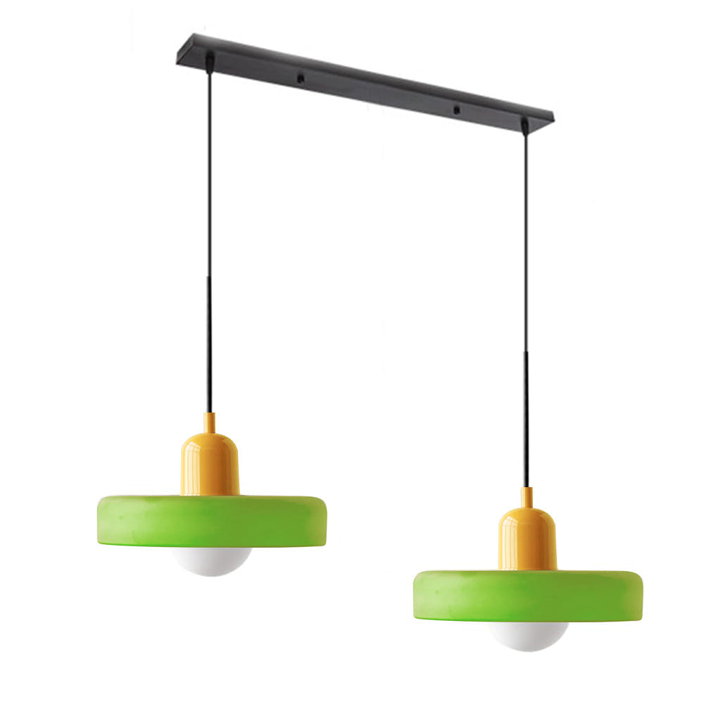 Bauhaus glas-in-lood hanglamp