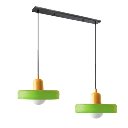 Bauhaus glas-in-lood hanglamp