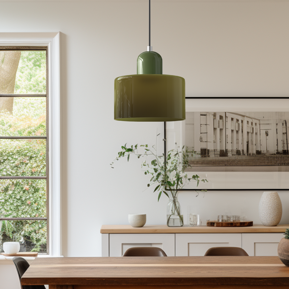 Slanke glazen hanglamp