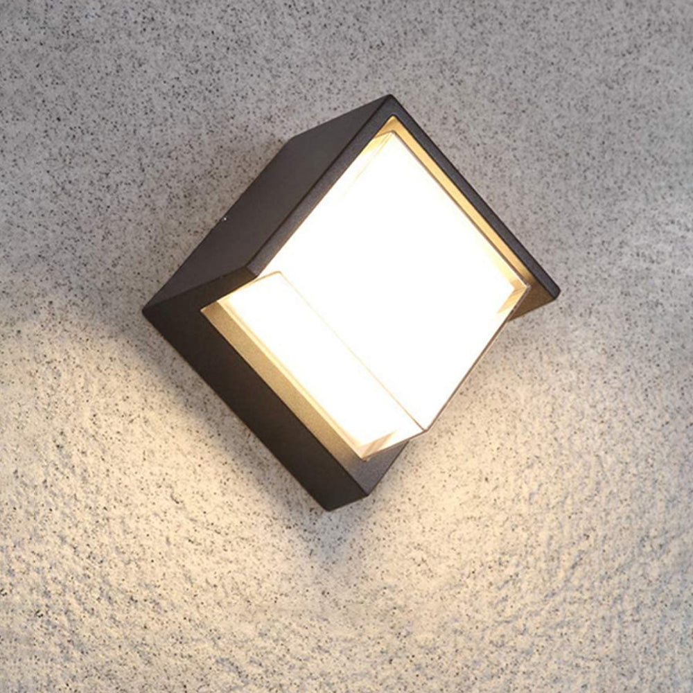 Geometrische LED buitenmuurlamp