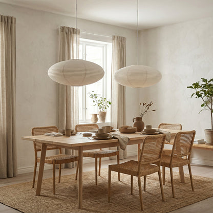 Minimalistische papieren hanglamp