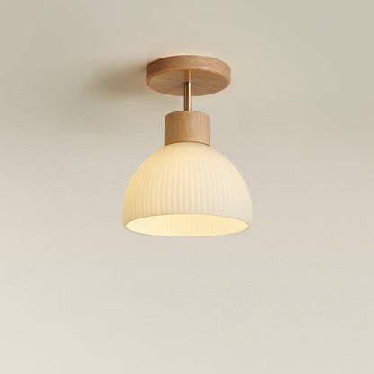 Natuurlijke houten plafondlamp ontwerp