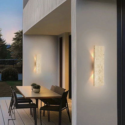 Natuurlijke steen LED buitenmuurlamp