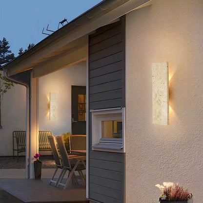 Natuurlijke steen LED buitenmuurlamp