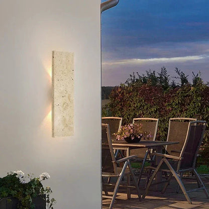 Natuurlijke steen LED buitenmuurlamp