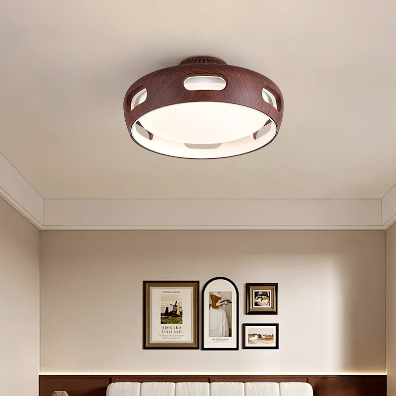 Nordische bladvrije LED plafondventilator met licht