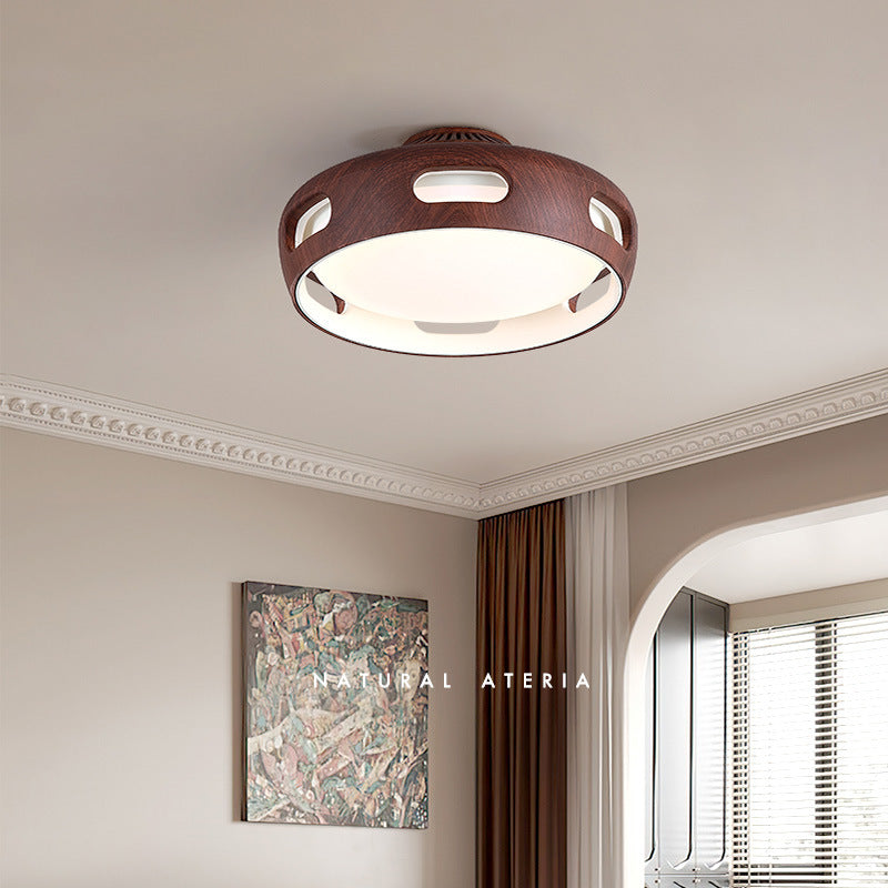 Nordische bladvrije LED plafondventilator met licht