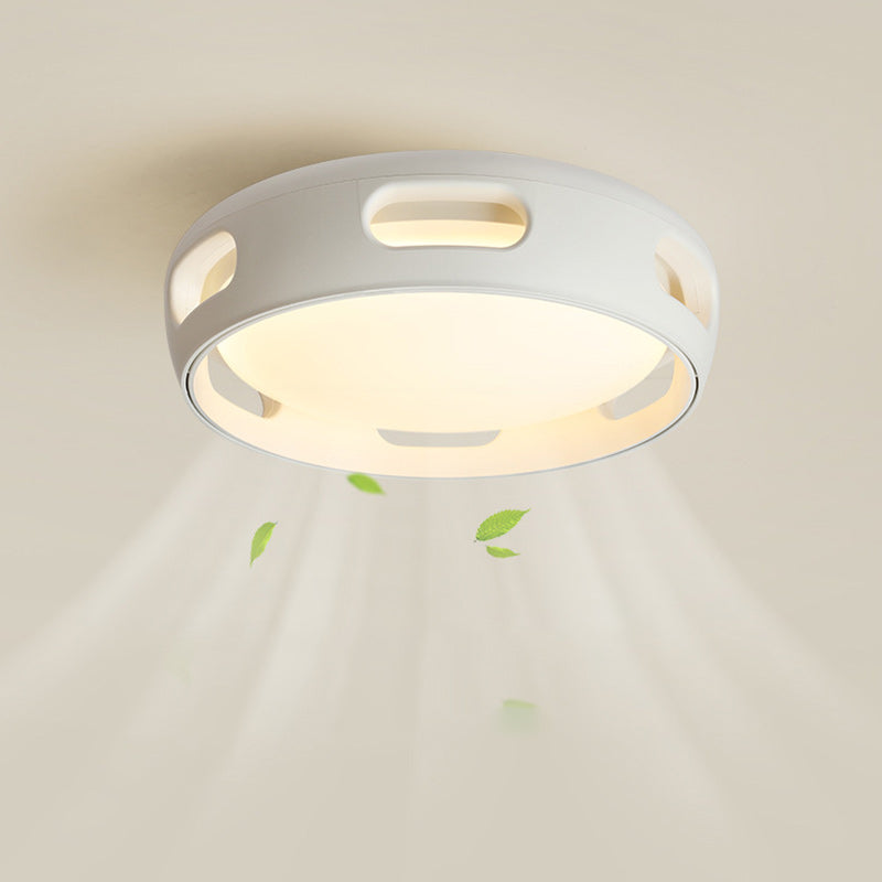 Nordische bladvrije LED plafondventilator met licht