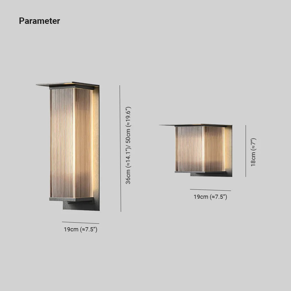 Architecturale lineaire buitenmuurverlichting