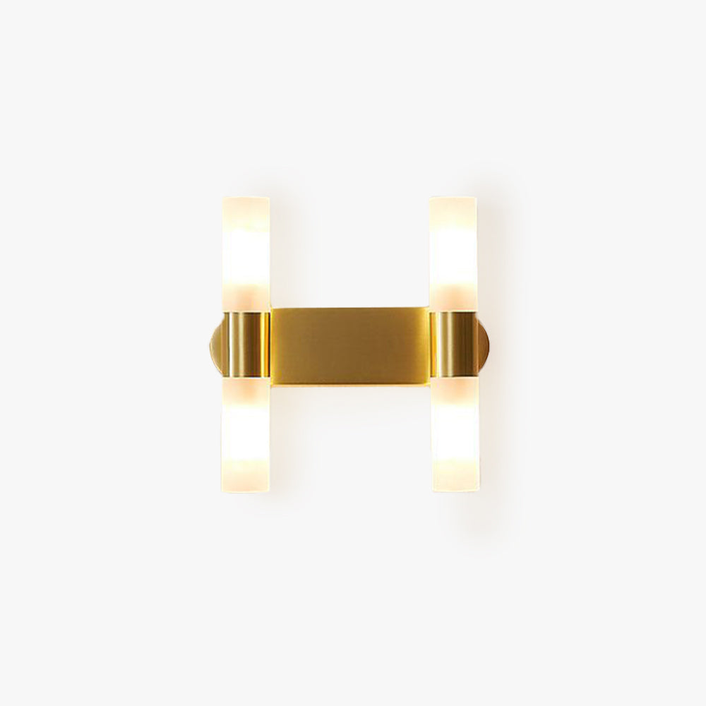 Moderne gouden led-wandlamp