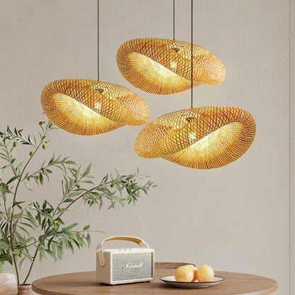 Natuurlijke bamboe hanglamp ontwerp
