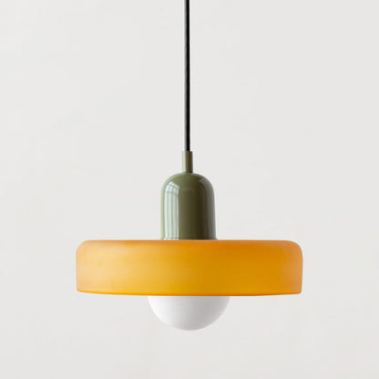 Bauhaus glas-in-lood hanglamp