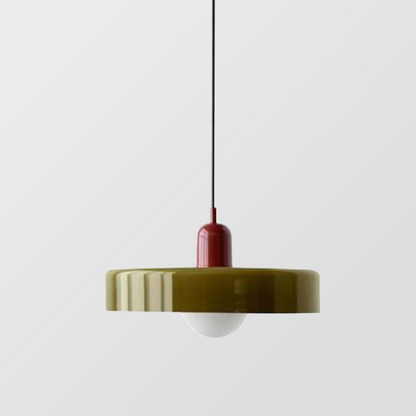 Kleurrijke Bauhaus glazen hanglamp