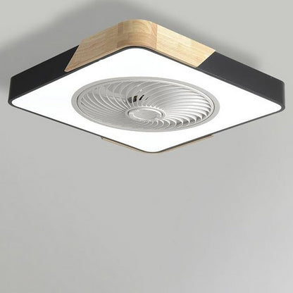 Moderne houten LED plafondventilator met licht