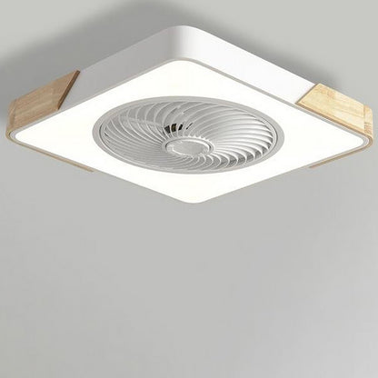 Moderne houten LED plafondventilator met licht