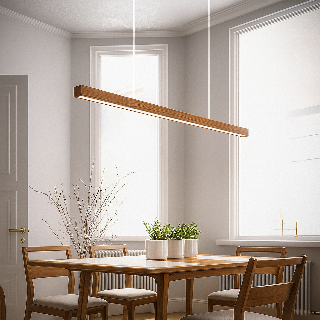 Moderne Scandinavische houten hanglamp