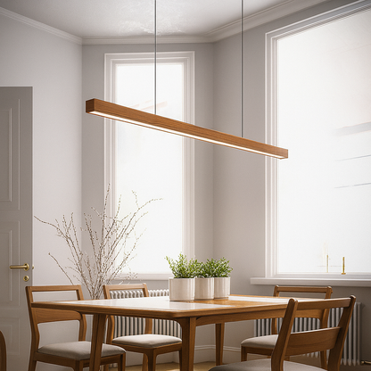 Moderne Scandinavische houten hanglamp