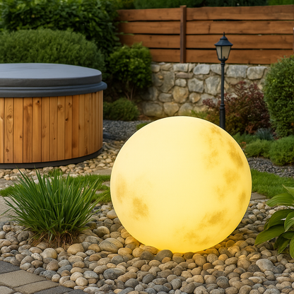 Zonne tuinlamp maansdesign