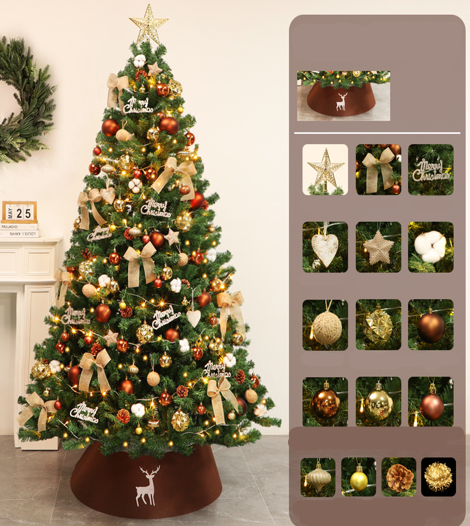 Kunstkerstboom Canelle in Scandinavische stijl van katoen