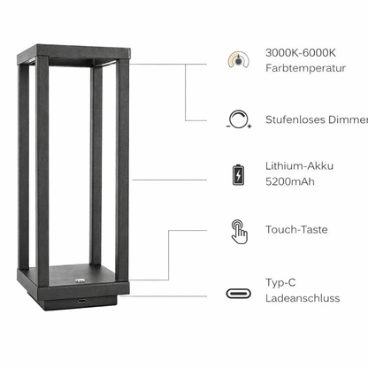 Draadloze LED-tafellamp met touchbediening
