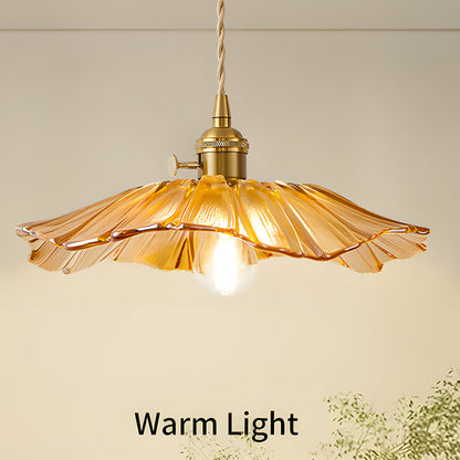 Retro Bloemen Glazen Hanglamp