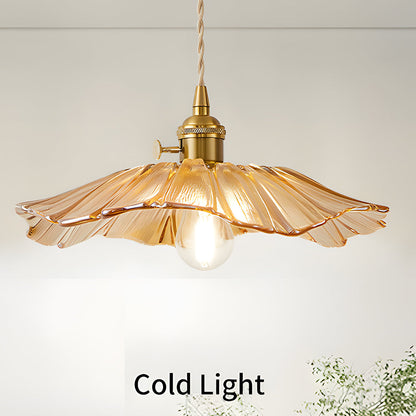 Retro Bloemen Glazen Hanglamp