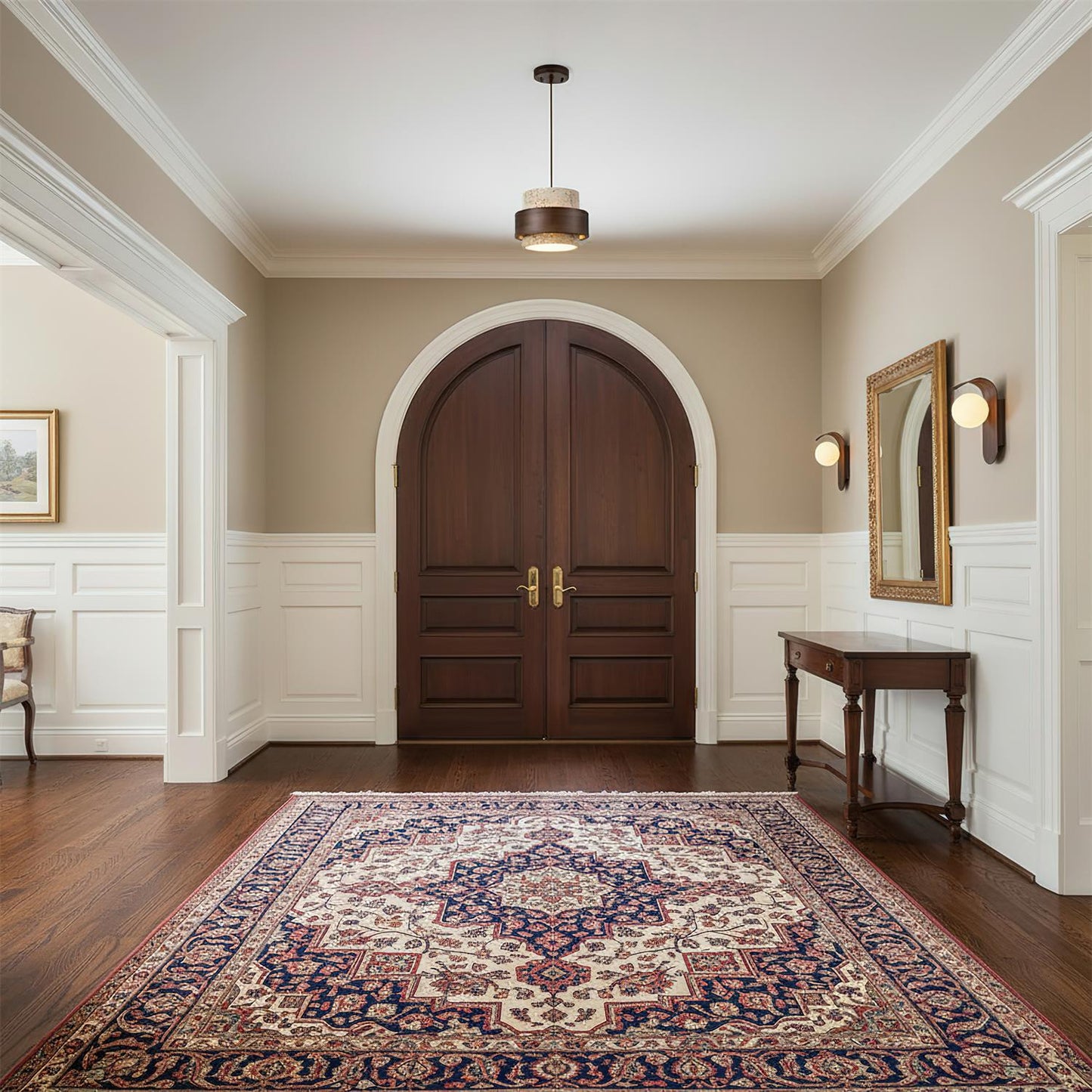 Rustieke stenen hanglamp