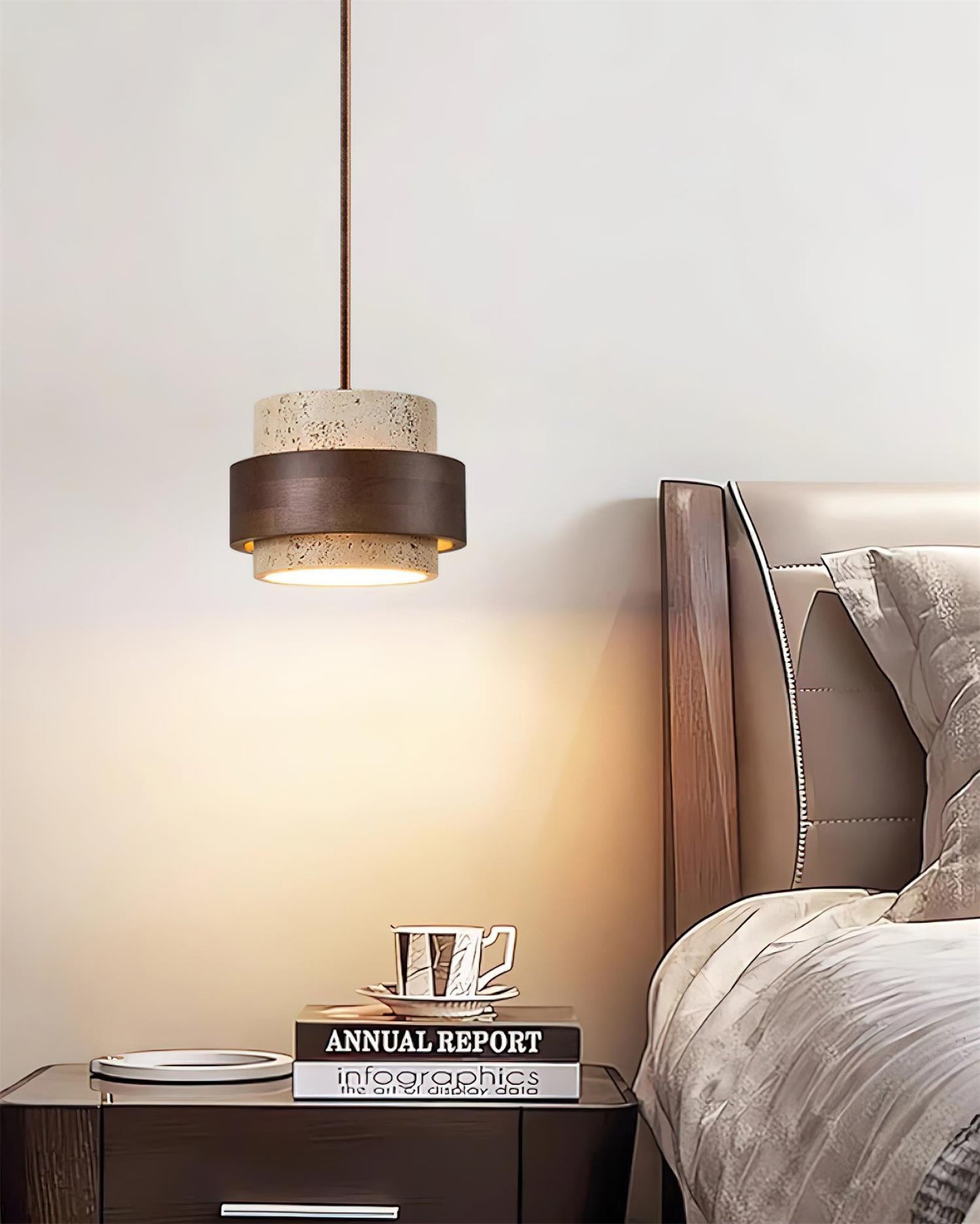 Rustieke stenen hanglamp