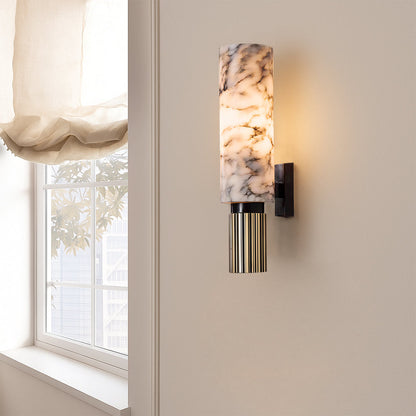 Elegante marmeren wandlamp