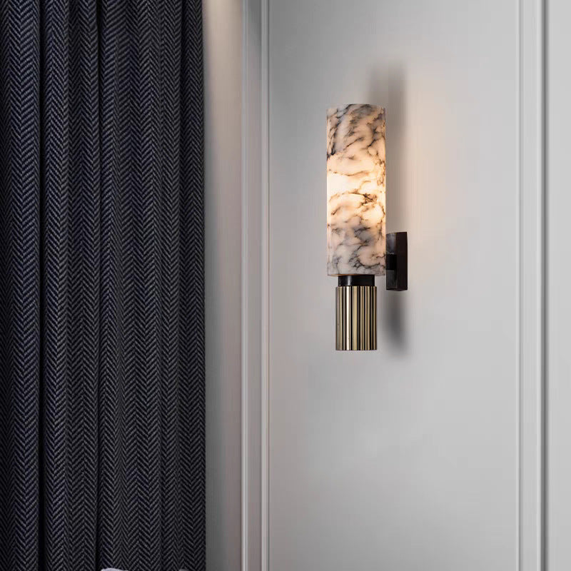 Elegante marmeren wandlamp