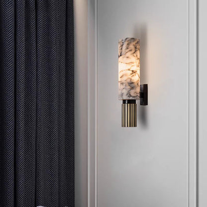 Elegante marmeren wandlamp