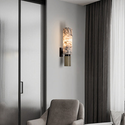 Elegante marmeren wandlamp