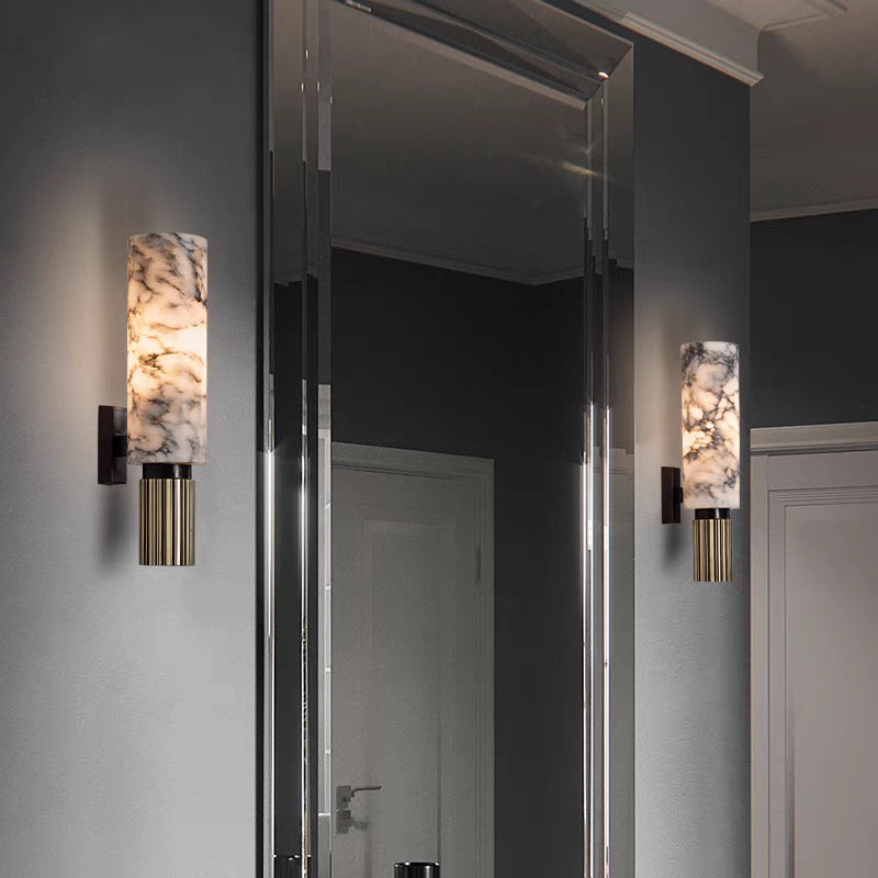Elegante marmeren wandlamp