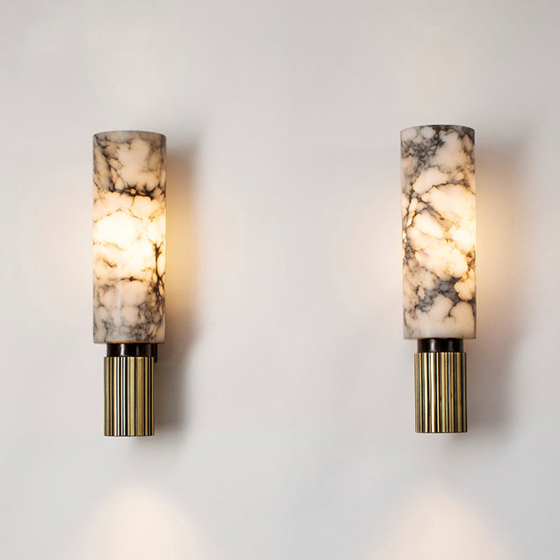 Elegante marmeren wandlamp