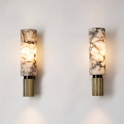 Elegante marmeren wandlamp
