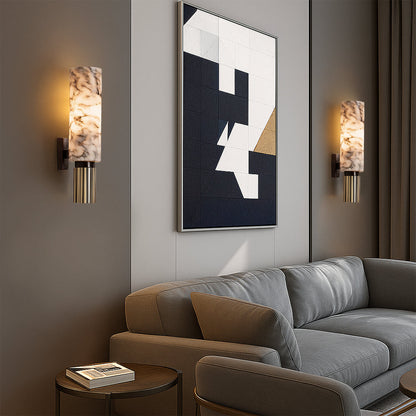 Elegante marmeren wandlamp