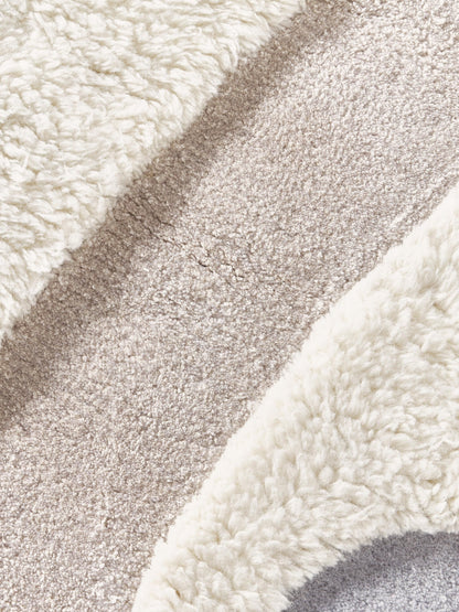 Elvara abstract vloerkleed van wol en viscose