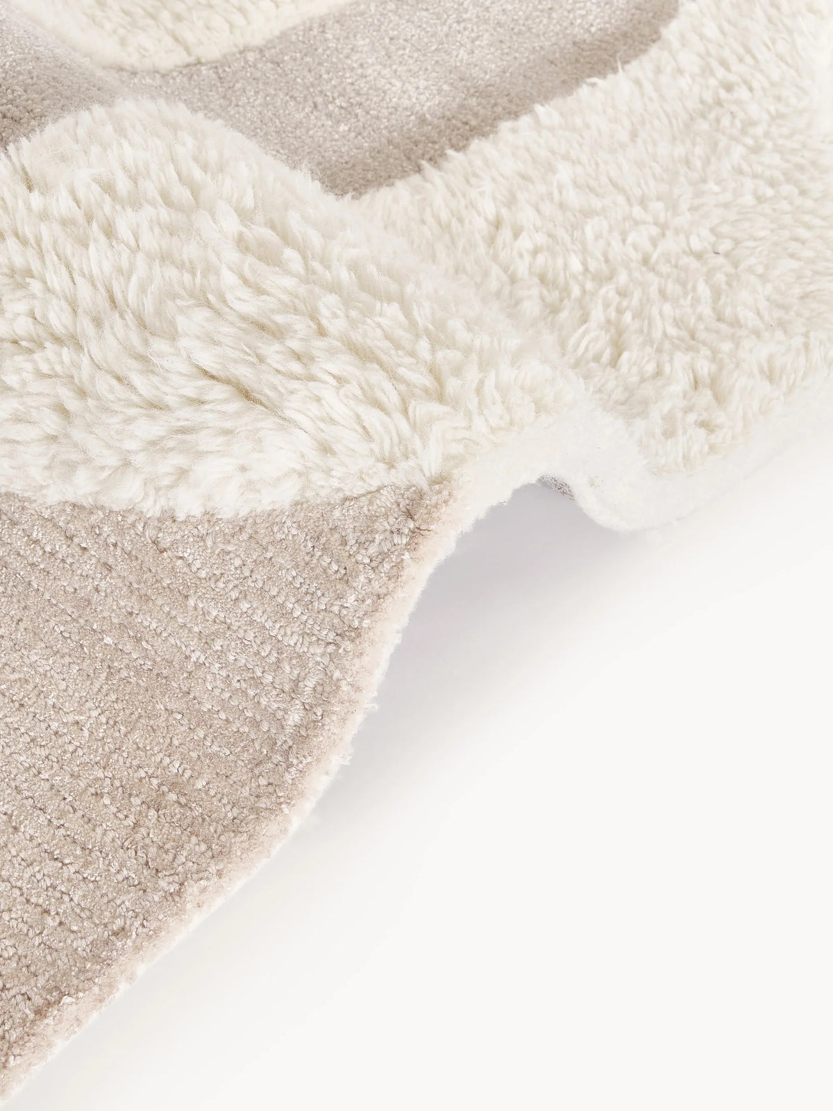 Elvara abstract vloerkleed van wol en viscose