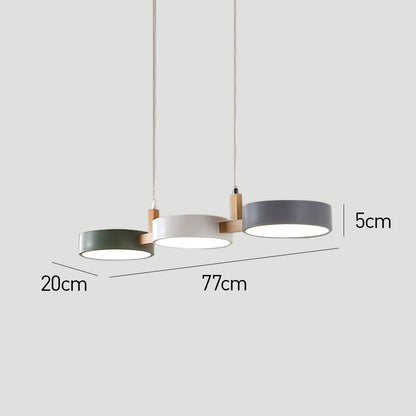Moderne cilinder hanglamp met meerdere lichtbronnen