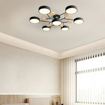 Moderne ronde LED-plafondkroonluchter