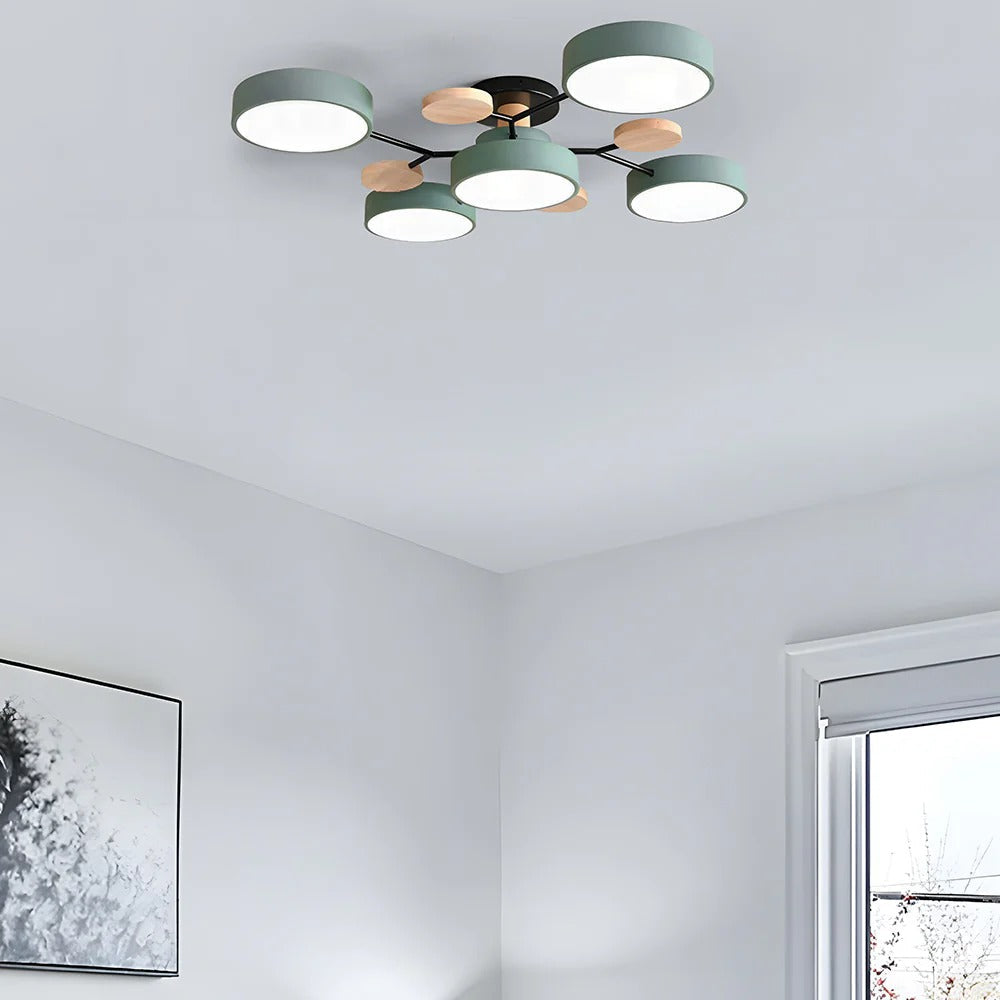 Moderne ronde LED-plafondkroonluchter