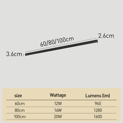 Minimalistische Lineaire LED Plafondlamp